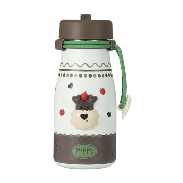 Бутылка для молока из нержавеющей стали с соломинкой