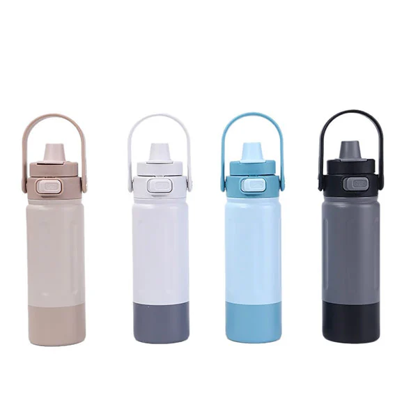 Спортивная бутылка из нержавеющей стали с ручкой